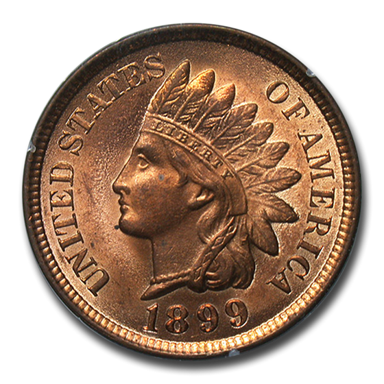 1899 Indian Head Cent MS-65 PCGS (Red) 1899 Indian Head Cent MS-65 PCGS (Red)